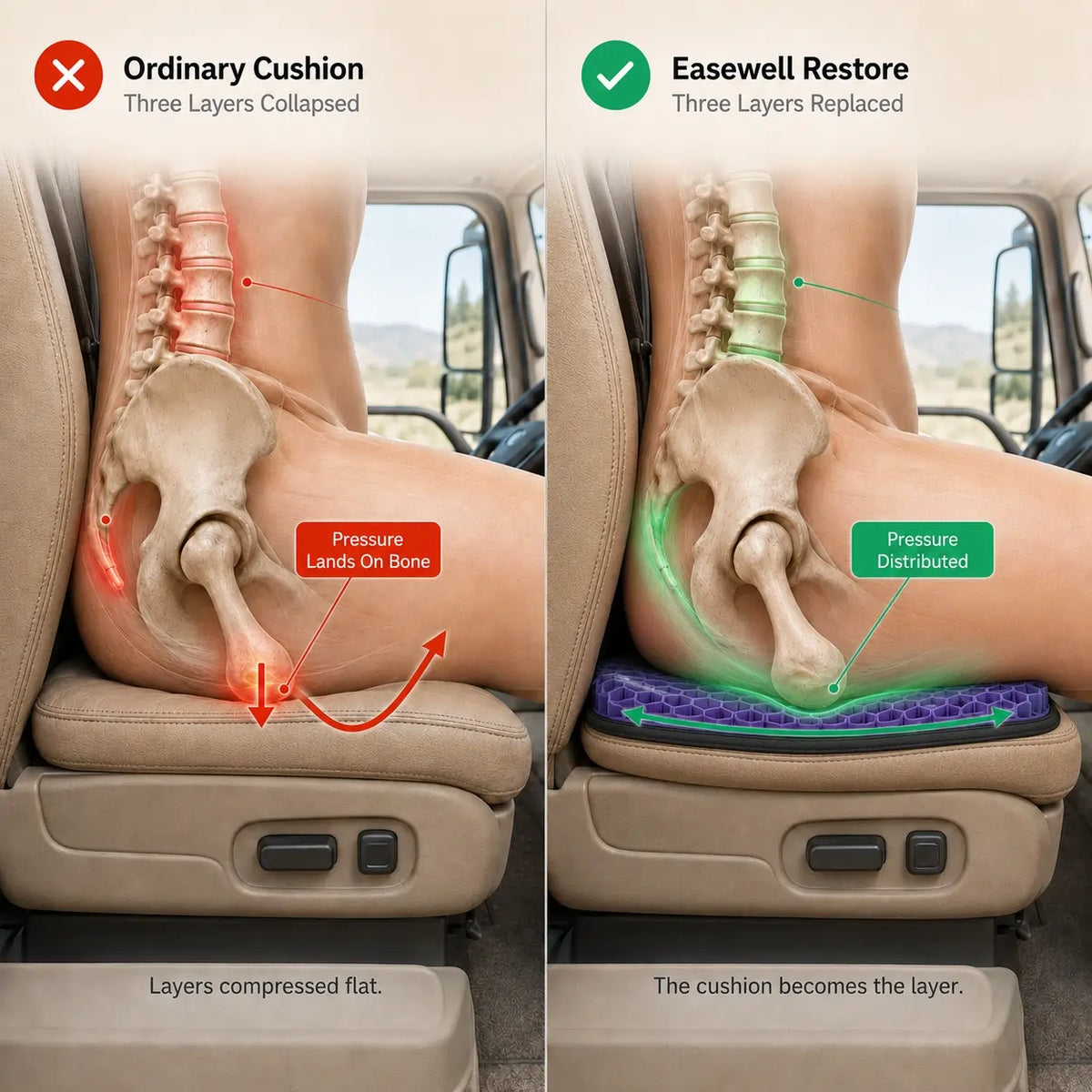 tryEasewell Restore™ Seat Cushion